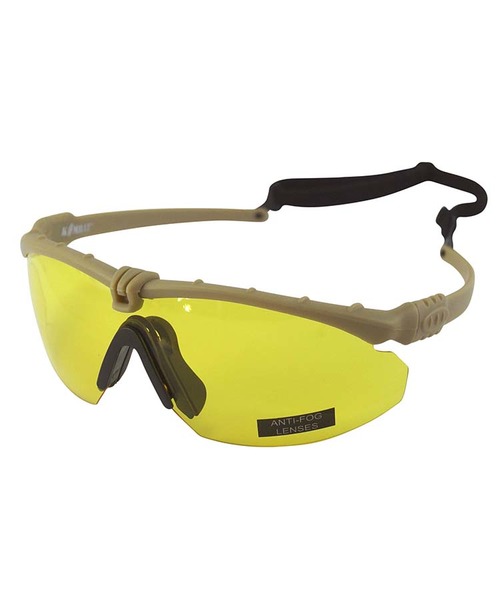 Ranger Glasses - Coyote- Yellow - Click Image to Close